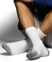 凑单品：HANES 恒适 Crew Socks 男士运动长袜 10双装