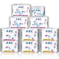 ABC 超薄透气棉柔 卫生巾组合10包（日40片+夜17片+护垫22片）*2份+夜用1包