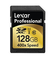 新低价：Lexar 雷克沙 Professional 专业系列 SDHC存储卡（128GB、UHS-I、400X）