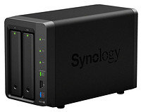 Synology 群晖 DS214+ NAS 网络存储服务器（1.33GHz 双核、1GB、2盘位、USB 3.0）
