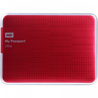 WD 西部数据  My Passport Ultra USB3.0 1TB 超薄移动硬盘（红色）