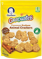 Gerber 嘉宝 Graduates Animal Crackers Pouch 肉桂全麦动物饼干