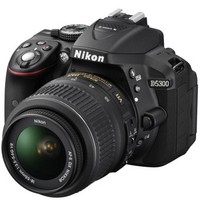 Nikon 尼康 D5300 单反套机（18-55mm f/3.5-5.6G VR尼克尔镜头）黑色