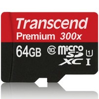 Transcend 创见 64G MicroSD（TF）存储卡（UHS-I、300X）+凑单品