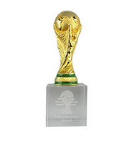 FIFA  2014巴西世界杯金杯系列亚克力金杯摆件