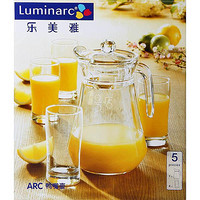 Luminarc 乐美雅 鸭嘴壶 水壶饮料用具五件套