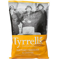 TYRRELLS 泰瑞 香葱切达奶酪味 薯片 150g 