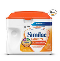 Similac 美国雅培 Sensitive Infant Formula with Iron 金盾1段低敏婴儿奶粉 638g*6罐