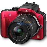 Panasonic 松下 DMC-G3KGK 微型可换镜头套机（14-42mm）红色