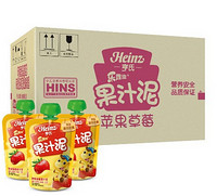 Heinz 亨氏 乐维滋 果汁泥-苹果草莓120g*24袋