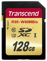 凑单品：Transcend 创见 128GB  SDXC UHS-I U3 存储卡
