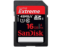 SanDisk 闪迪 Class10 Extreme 至尊极速 SDHC卡 45MB/S  16GB