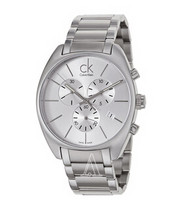 Calvin Klein 卡尔文·克莱恩 K2F27126  男士 银色 钢表带石英表 