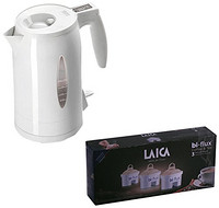 LAICA 莱卡 KJ1001-4S 电热滤水壶（另送3滤芯）