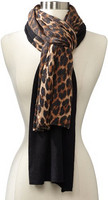Sofie Cashmere Leopard Animal Print Scarf 羊绒围巾
