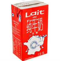 限华北：Lait de France 法乐 全脂牛奶 1L*6盒