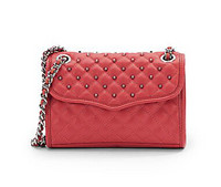 REBECCA MINKOFF Quilted Studded 女款真皮斜挎包