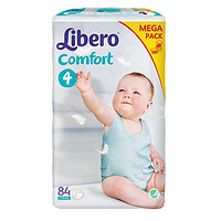 Libero 丽贝乐 婴儿纸尿裤 4号 M84片