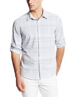 Calvin Klein Sportswear  Large Multi-Plaid Roll-Up Woven 男士衬衫