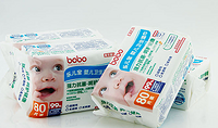 网友推荐：bobo 乐儿宝 婴儿 湿巾 80片4连包*5+凑单品