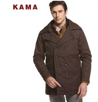 天猫双11预售：KAMA 卡玛  2412708 男棉衣中长款保暖棉服外套