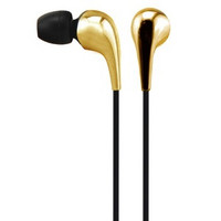 BYLEAG 毕利格 克莉思水滴入耳式 苹果耳机 带线控 金色