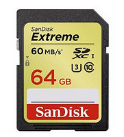 SanDisk 闪迪 Extreme U3/UHS-I SDXC存储卡  64GB