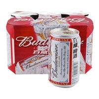 Budweiser 百威 啤酒 6听装(330ml*6)  