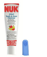 NUK Infant Tooth and Gum Cleanser and Finger Toothbrush 婴儿洁牙套装（水果味）
