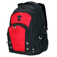 SWISSWIN 瑞士十字 14寸 时尚休闲系列双肩电脑背包sw9211黑红色