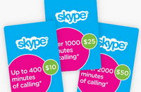 促销活动：Microsoft美国在线商城 购Skype 充值卡