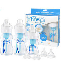 Dr Brown's 布朗博士 BL432 初生婴儿 防胀气宽口奶瓶套装