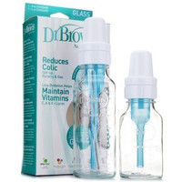 Dr Brown's 布朗博士 BL-203 防胀气标口玻璃奶瓶套装+宽口奶瓶防漏盖