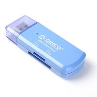 凑单品：ORICO 奥睿科 CTU33-BL 超迷你USB3.0五彩炫酷高速读卡器 蓝