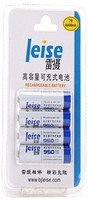 leise 雷摄 7号AAA950mAhx4 镍氢高容量可充式电池 (白色)