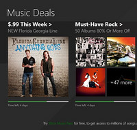 促销活动：微软 Music Deals限时赠送100张专辑音乐