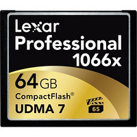 Lexar 雷克沙 Professional 1066x CF存储卡 64GB（1066x、155MB/s写入、UDMA 7）