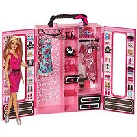 Barbie 芭比 梦幻衣橱(带娃娃)玩具BMC00+芭比女孩之礼服套装 2BCF76