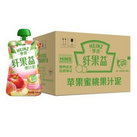 Heinz 亨氏 纤果益成人果汁泥－苹果蜜桃24袋*2组