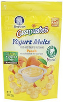 Gerber 嘉宝 Graduates Yogurt Melts 桃子口味 有机酸奶 溶豆 28g*7袋