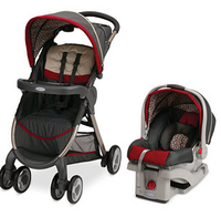 Graco 葛莱 Fast Action Travel System & SnugRide Click Connect 30 折叠婴儿推车+ 旅行车载提篮组合