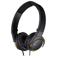 JVC 杰伟世 S400 黑金色 碳素振膜 便携重低音轻型头戴式耳机