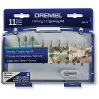 DREMEL 琢美 电磨机 雕刻/印刻附件11件套装 26150689AA