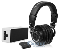 audio-technica 铁三角ATH-M50x+Limitless Creations 蓝牙便携箱+FiiO E6便携耳放