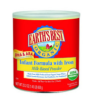 EARTH'S BEST Organic Infant Formula with Iron 有机含铁奶粉 658g
