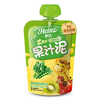 Heinz 亨氏 乐维滋蔬乐2+2果汁泥 苹果猕猴桃豌豆菠菜 120g