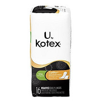 凑单品：U by Kotex 高洁丝  Absorbent  无护翼日用超薄卫生巾16片装