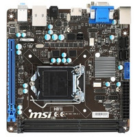 msi 微星 H81I主板 （Intel H81/LGA 1150）+亮机卡