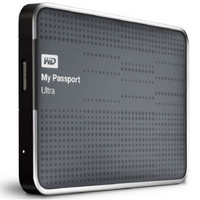 WD 西部数据  My Passport  Ultra  2TB 超便携移动硬盘 （钛）