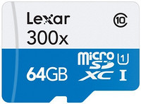 Lexar 雷克沙MicroSDXC 300x 64GB TF卡 UHS-1/C10 